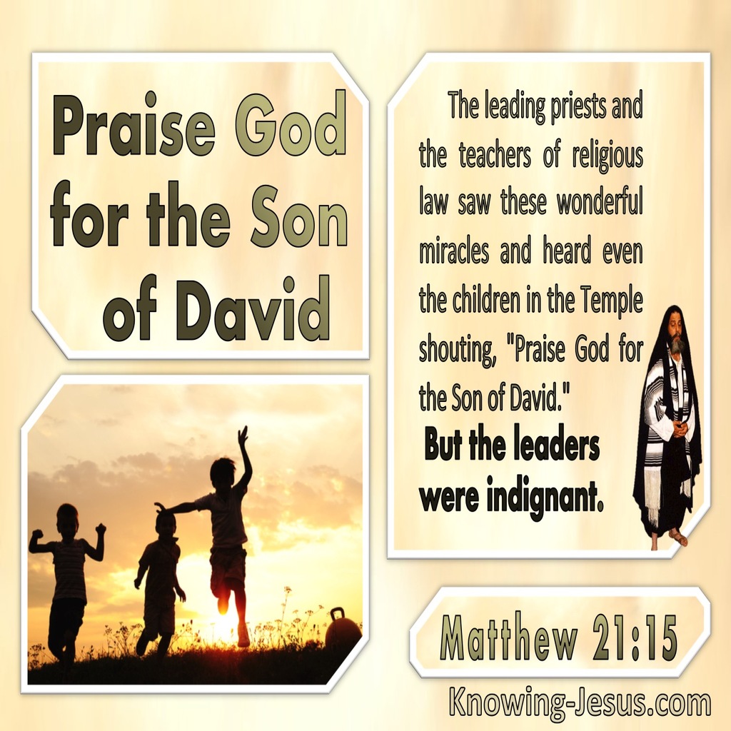Matthew 21:15 Praise God For The Son Of David (windows)09:08